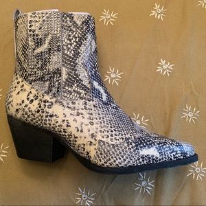 Matisse Snake Print Western Boot